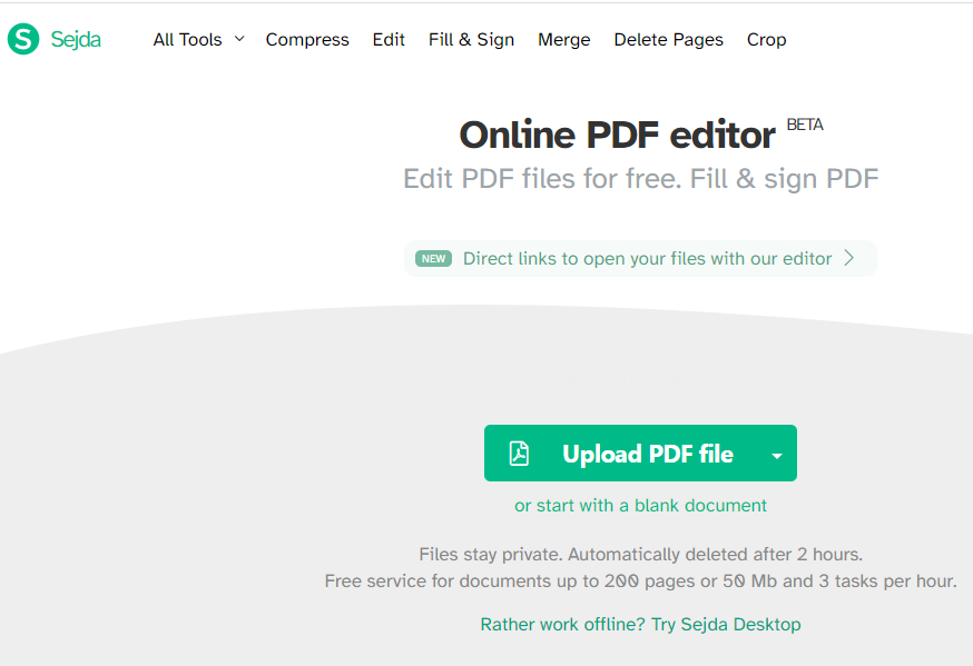 Sejda PDF Desktop Pro 7.6.3 free instal