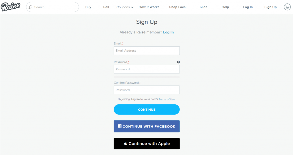 Create and Verify your Raise.com Account