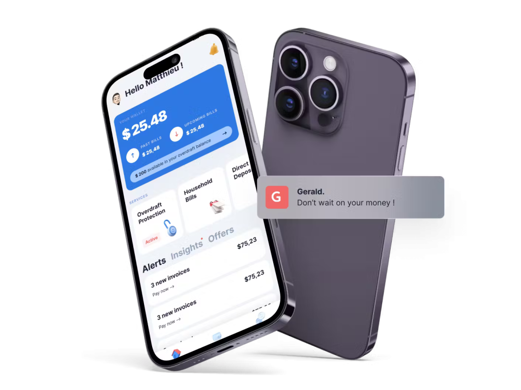 Gerald offers loans of up to $215 without the need for credit verification