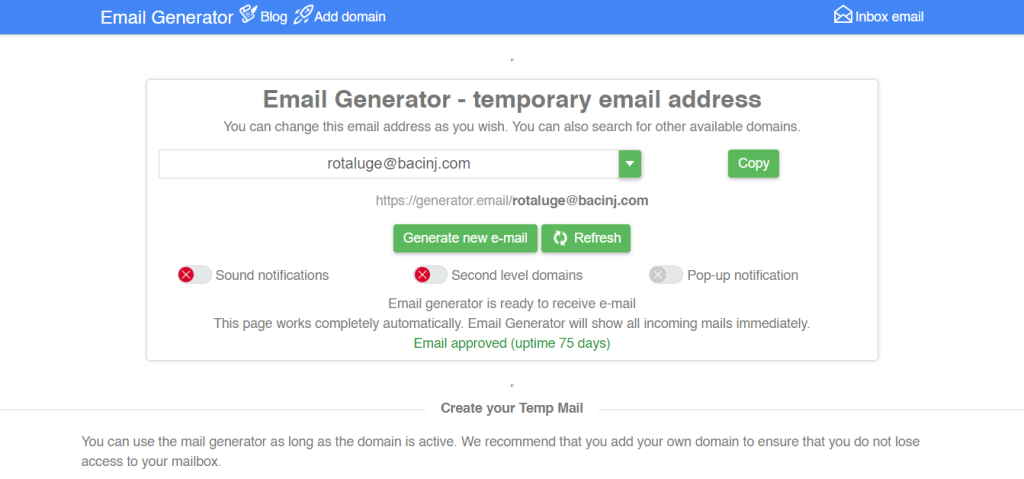 Generator.email