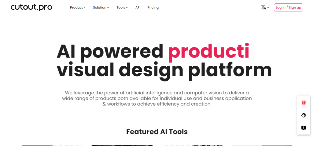 Cutout.pro AI-powered tools