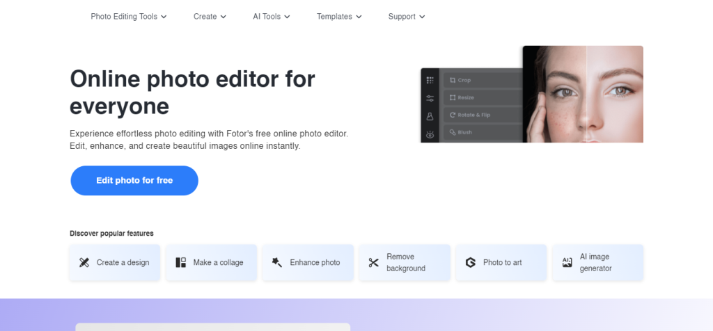 Fotor's AI technology