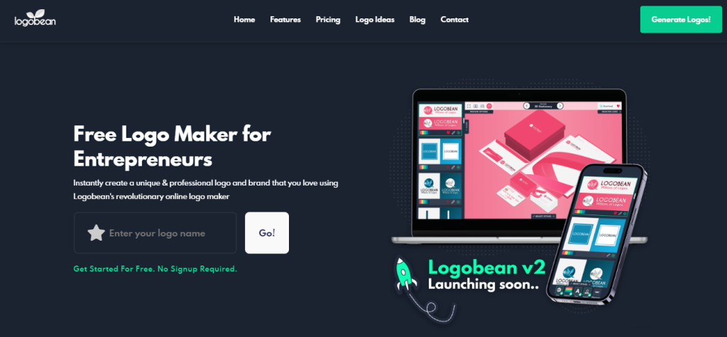 Logobean businesses logo maker