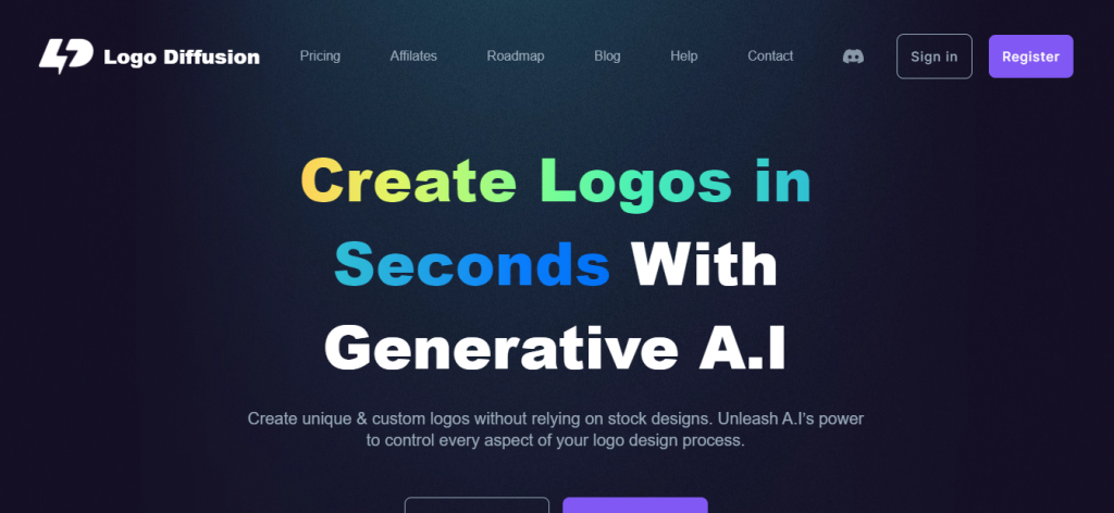 Logo Diffusion logo creative AI