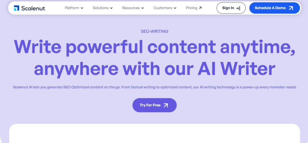 Scalenut free paraphrase generator