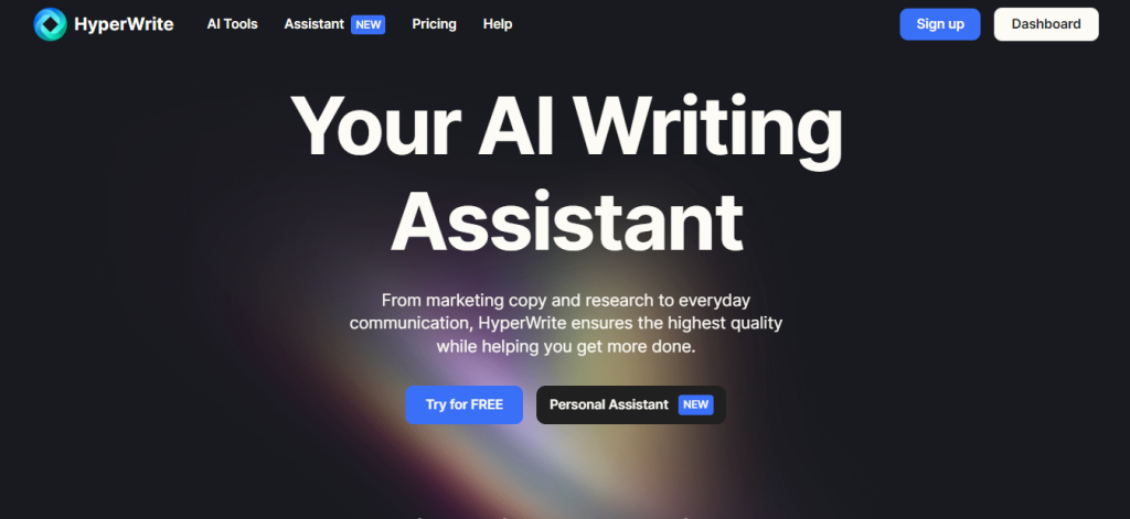 HyperWrixte Writing Assistant Copywriting and Paraphrasing Tool