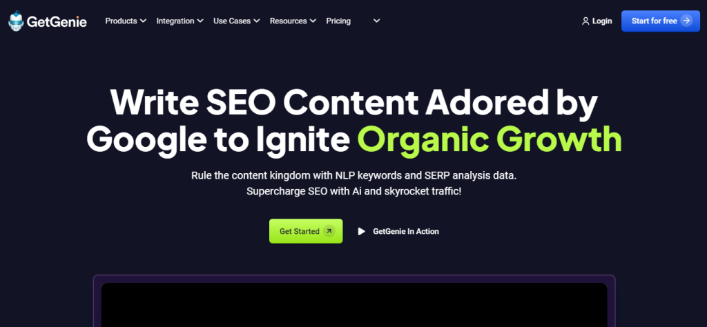 GetGenie AI best AI Writing Assistant and copywriting tools