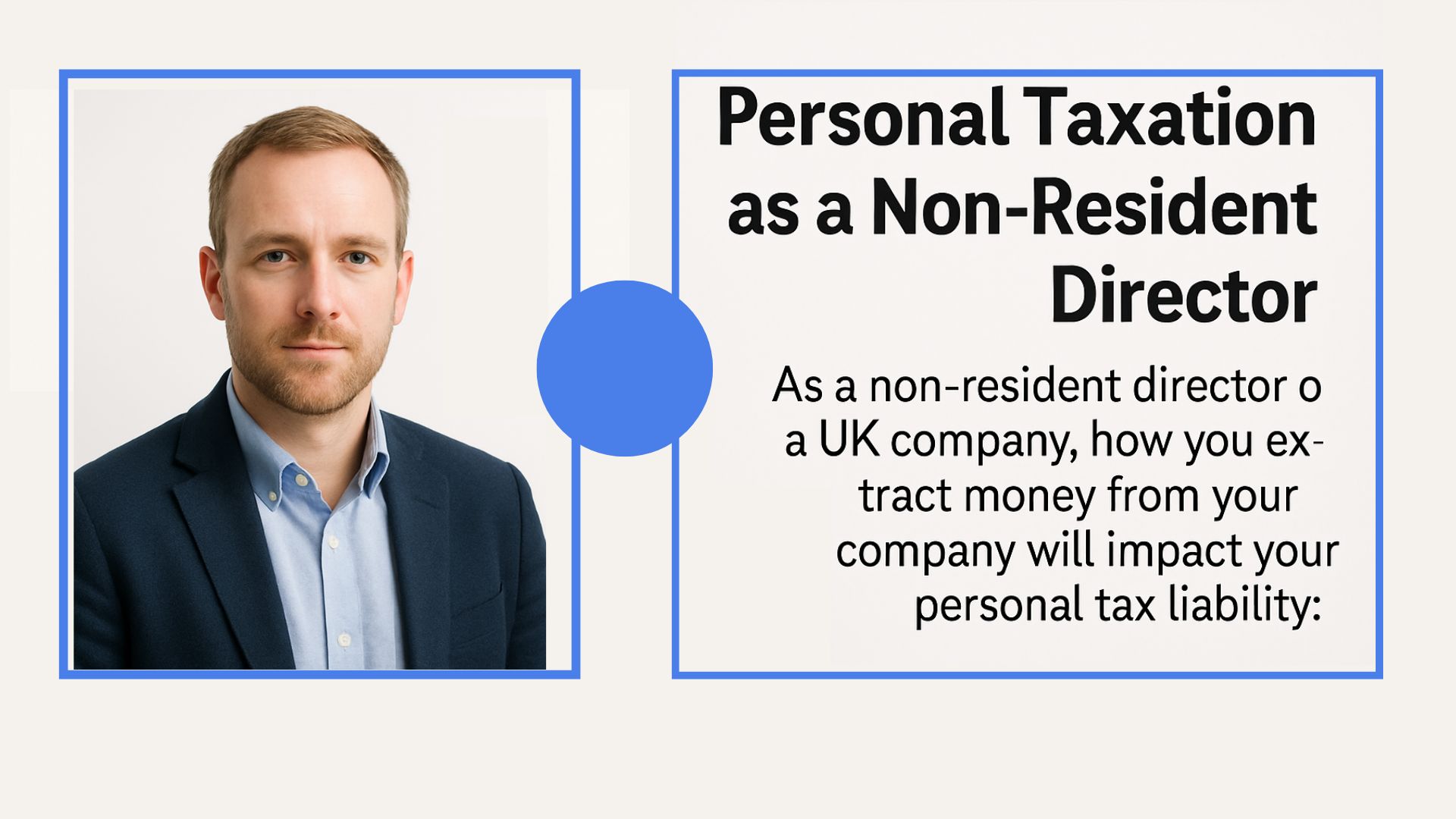 Personal Taxation as a Non-Resident Director