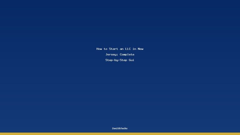 How to Start an LLC in New Jersey: Complete Step-by-Step Gui