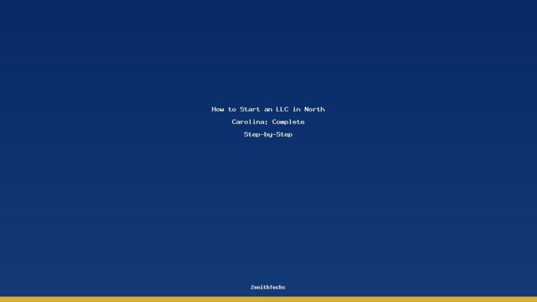 How to Start an LLC in North Carolina: Complete Step-by-Step