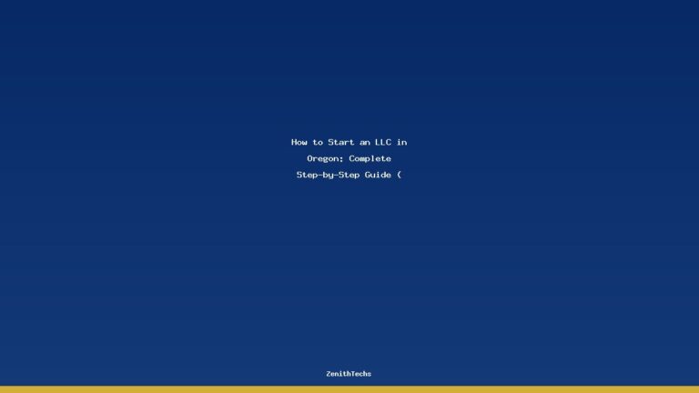 How to Start an LLC in Oregon: Complete Step-by-Step Guide (