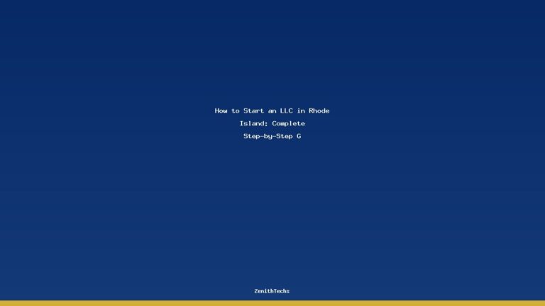 How to Start an LLC in Rhode Island: Complete Step-by-Step G
